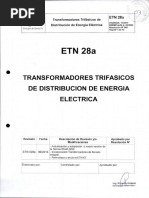 Especificaciones Transformadores