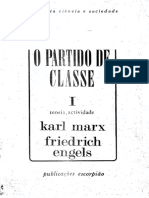 MARX & ENGELS - O Partido de Classe (Vol. 1)