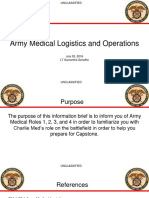 Army Medical Logistics and Operations