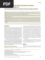 Developing The WHO Disability Assessment Schedule 2.0 PDF