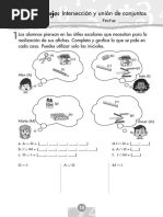 Intersección y Unión de Conjuntos