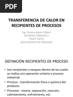 Transferencia de Calor en Recipientes de Procesos