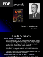 H. P. Lovecraft: Trends in Scholarship