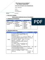 Planificación de Sesión de Aprendizaje Polinomios