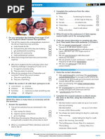 B2+ UNIT 1 Flipped Classroom Video Worksheet PDF