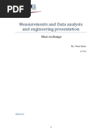 Measurements and Data Analysis and Engineering Presentation: Heat Exchange