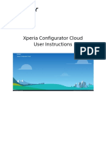 Sony Xperia Configurator Cloud User Instructions