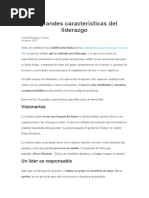 10 Características Del Liderazgo