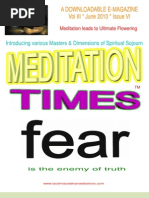 Meditation Times June 2010