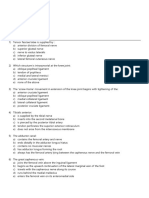 Lower Limb Mcqs