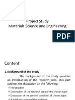 Project Study Materials Science and Engineering