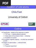 Rotation of Cold Atoms: Chris Foot