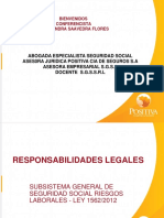 Charla Responsabilidades Legales Ley 1562 de 2.012