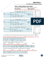 Revisão Do Módulo 07 - Função Quadrática - G PDF