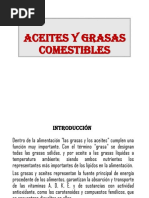 Aceites y Grasas Comestibles Trabajo