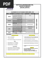 Calendarios Oficiales 2018 2018-2