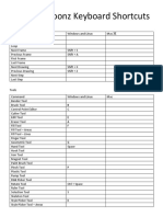 OpenToonz Keyboard Shortcuts