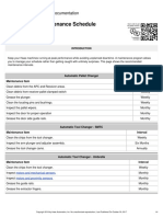 VMC - Maintenance Schedule