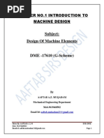 Ch. 1 Introduction To Machine Design Final