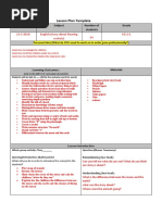 English Lesson Plan Template 2