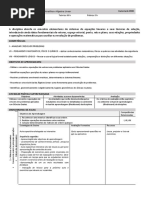 Comum Area Geometria Analitica e Algebra Linear Plano de Ensino P