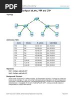 2.1.4.4 Packet Tracer - Configure VLANs, VTP, and DTP