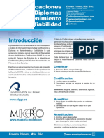 ARTICULO Certificaciones y Diplomas en Mantenimiento y Confiabilidad