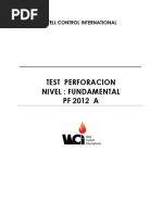 Test - Perforación Fundamental Well Control