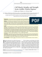 Tendon Length, Calf Muscle Atrophy, and Strength de Ficit After Acute Achilles Tendon Rupture