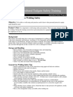 Agricultural Tailgate Safety Training: Module Title: Gas Welding Safety