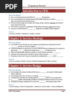 Chapter 1: Introduction To ITIL: Preparatory Exercise