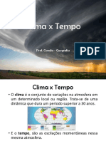 Clima X Tempo