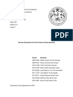 Normas Generales de Control Interno Gubernamental (Trabajo #7)