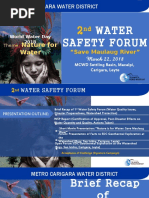 Water Safety Forum