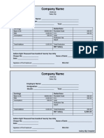 Salary Slip Template