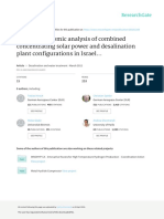 Techno-Economic Analysis of Combined Concentrating Solar Power and Desalination Plant Configurations in Israel..