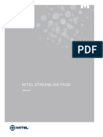 Mitel StreamLine FAQ en