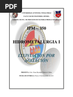 HIDROMETALURGIA 1 Laboratorio