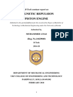 Magnetic Repulsion Piston Engine