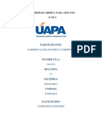 Carmen Luisa Batista Carmona: Universidad Abierta para Adultos (UAPA)