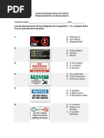 Lea Las Descripciones de Las Imágenes de La Izquierda 1 - 6, y Marque A, B o C en La Columna de La Derecha