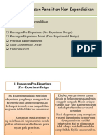 Pemabgian Desain Penelitian Non Kependidikan