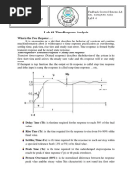 Lab # 4 Time Response Analysis