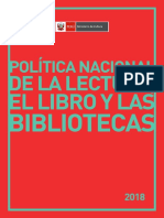 Política Nacional de La Lectura, El Libro y Las Bibliotecas - Perú