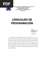 (ENSAYO) Lenguajes de Programación