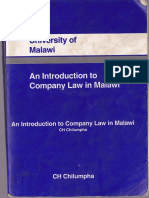 An Introduction To Company Law in Malawi