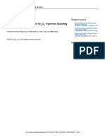 Qualification Methods of Al O Injection Molding Raw Materials