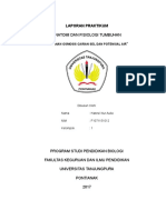 Laporan Praktikum Tekanan Osmosis Cairan Sel Dan Potensial Air