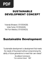 Sustainable Development Concept: Yolanda Wirawan (1510534028) Vidia Ferila (1510534026) Tefi Putri Meliska (1510534023)