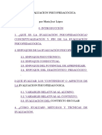 La Evaluación Psicopedagógica